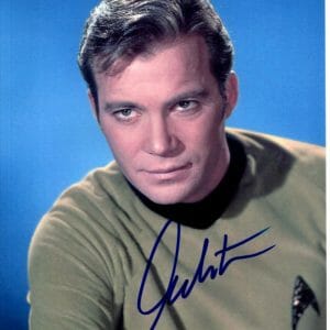 WILLIAM SHATNER Signed STAR TREK CAPTAIN JAMES T. KIRK Photo w/ Hologram COA Collectible Memorabilia