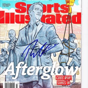 CHICAGO CUBS THEO EPSTEIN SIGNED SPORTS ILLUSTRATED 11/21/2016 WORLD SERIES Collectible Memorabilia