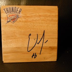OKLAHOMA CITY THUNDER ERIC MAYNOR SIGNED FLOOR TILE Collectible Memorabilia