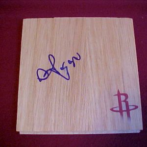 HOUSTON ROCKETS HASHEEM THABEEET SIGNED FLOOR TILE Collectible Memorabilia