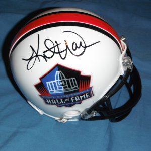 ST. LOUIS RAMS KURT WARNER SIGNED RIDDELL HALL OF FAME MINI HELMET Collectible Memorabilia