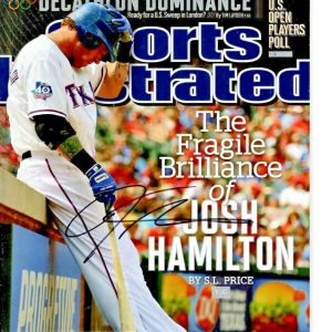 TEXAS RANGERS JOSH HAMILTON SIGNED SPORTS ILLUSTRATED JUNE 11, 2012 Collectible Memorabilia
