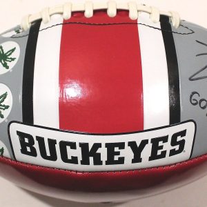 Taron Vincent Ohio State Buckeyes Signed Logo Football W/COA Collectible Memorabilia