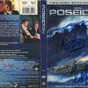 "Poseidon" Cast AUTOGRAPHS Signed DVD Cover - Josh Lucas, Emmy Rossum +2 ACOA Collectible Memorabilia
