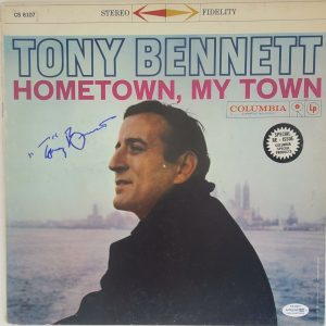 Tony Bennett "Hometown, My Town" AUTOGRAPH Signed LP Album ACOA Collectible Memorabilia