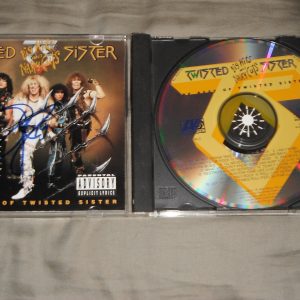 TWISTED SISTER DEE SNIDER SIGNED CD COVER BIG HITS AND NASTY CUTS Collectible Memorabilia