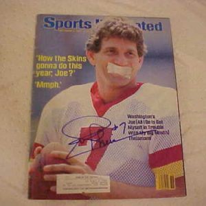 WASHINGTON REDSKINS JOE THEISMANN SIGNED S. ILLUSTRATED Collectible Memorabilia