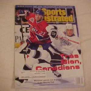 CANADIENS MATHIEU SCHNEIDER SIGNED SPORTS ILLUSTRATED Collectible Memorabilia