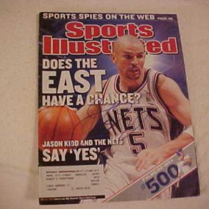 NEW JERSEY NETS JASON KIDD SIGNED SPORTS ILLUSTRATED Collectible Memorabilia