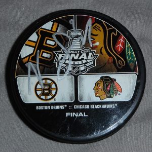 2013 BOSTON BRUINS NIKLAS SVEDBERG SIGNED STANLEY CUP PUCK Collectible Memorabilia