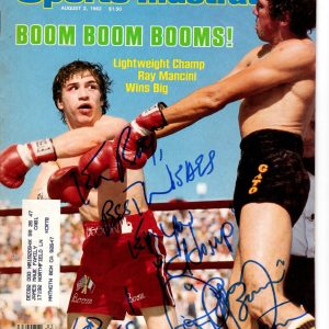 BOXING CHAMPION RAY BOOM BOOM MANCINI SIGNED SPORTS ILLUSTRATED Collectible Memorabilia