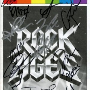ROCK OF AGES signed autographed playbill Collectible Memorabilia