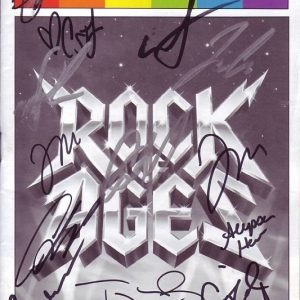 ROCK OF AGES Signed CAST Playbill w/ Hologram COA Collectible Memorabilia