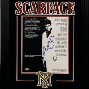AL PACINO SIGNED 11X14 PHOTO CUSTOM FRAME SCARFACE TONY MONTANA AUTOGRAPH BAS