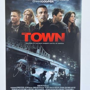 BEN AFFLECK SIGNED THE TOWN FULL SIZE ORIGINAL MOVIE POSTER DS 27X40 BECKETT A