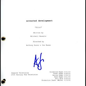 Alia Shawkat "Arrested Development" AUTOGRAPH Signed Full Pilot Script ACOA