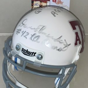 Dave Elmendorf LA Rams signed Texas A&M Aggies mini helmet autographed CHOF JSA