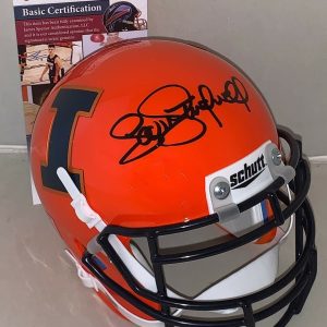Scott Studwell Vikings signed Illinois Fighting Illini mini helmet 2 JSA