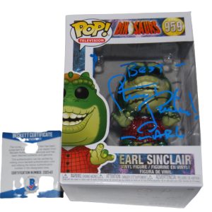 STUART PANKIN signed (DINOSAURS) Earl Sinclair Funko Pop #959 BECKETT BAS Z02543