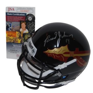 BRAD JOHNSON signed (FLORIDA STATE SEMINOLES) mini football helmet JSA LL18427