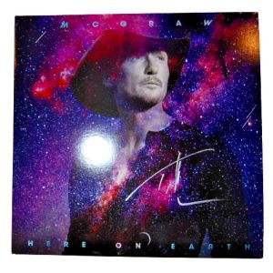 TIM MCGRAW signed (HERE ON EARTH) Vinyl autographed RECORD ALBUM LP BECKETT #2