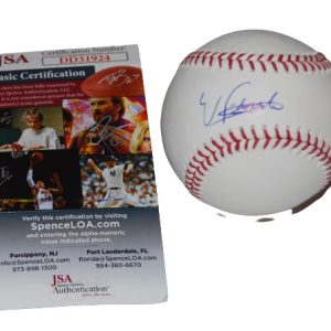 WANDER FRANCO signed (TAMPA BAY RAYS) autographed OML baseball JSA DD31924