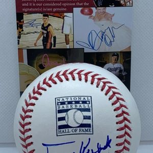 Tony Kubek New York Yankees signed HOF Logo Baseball Ball autographed JSA
