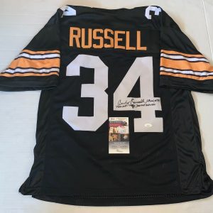 Andy Russell signed Pittsburgh Steelers jersey autographed W/ Inscriptions JSA