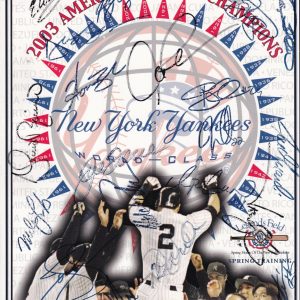 2004 NEW YORK YANKEES team signed SPRING TRAINING PROGRAM (Jeter) BECKETT BAS