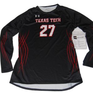 Under Armour Texas Tech LS Volleyball Jersey Women's Medium Black #27 UJVJ3LW