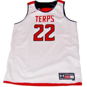 UNDER ARMOUR MEN'S LARGE MARYLAND TERRAPINS BASKETBALL REVERSIBLE JERSEY - New