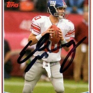 ELI MANNING signed autographed TOPPS NFL NEW YORK GIANTS trading sports card