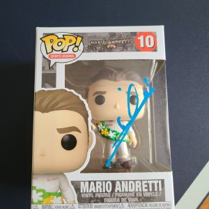 MARIO ANDRETTI signed INDY 500 SPORTS LEGENDS #10 Funko Pop! Figure