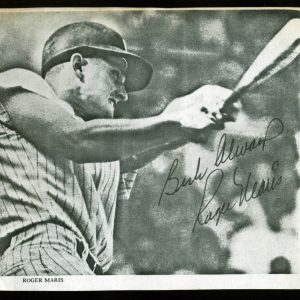 Yankees Roger Maris "Best Always" Authentic Signed 4.8x5.5 Cut Photo JSA #Y99150