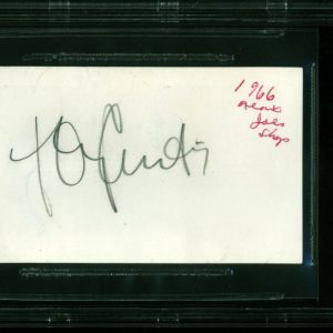 Tony Curtis Some Like It Hot Authentic Signed Business Card BAS Slabbed