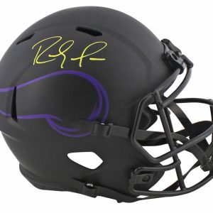 Vikings Randy Moss Signed Eclipse Full Size Speed Rep Helmet BAS Witnessed
