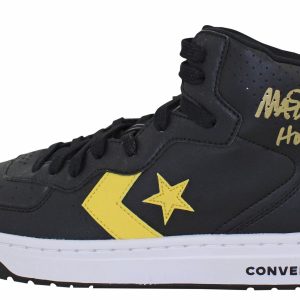 Lakers Magic Johnson "HOF 02" Signed Converse Weapon Left Shoe BAS #MJ14606