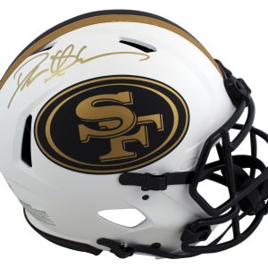 49ers Deion Sanders Signed Lunar Full Size Speed Proline Helmet BAS Witnessed