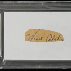 Dodgers Walter Alston Signed Authentic Cut Autographed PSA/DNA Slabbed