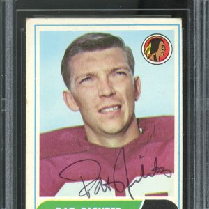 Redskins Pat Richter Authentic Signed 1968 Topps #114 Card BAS Slabbed
