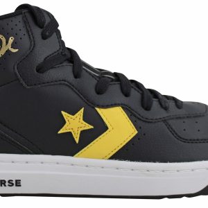 Lakers Magic Johnson Authentic Signed Right Black Converse Weapon Shoe BAS Wit