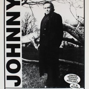 Johnny Cash Vintage January 8, 1995 11x17 Concert Poster Unsigned