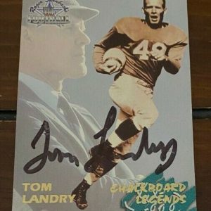 Tom Landry signed autographed 1994 Ted Williams Legends #66 Card