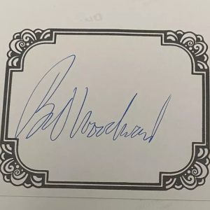 Bob Woodward signed autographed bookplate Rage All The President’s Men