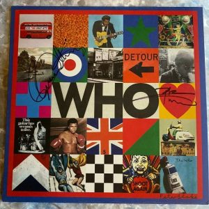 The Who signed autographed Detour LP Roger Daltrey Pete Townshend Marbled LP COA