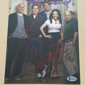 Seinfeld cast Michael Richards signed autographed 8x10 Photo Larry David COA