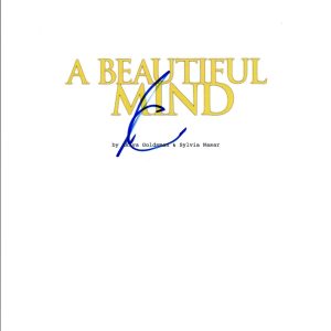Akiva Goldsman Signed Autographed A BEAUTIFUL MIND Movie Script COA VD