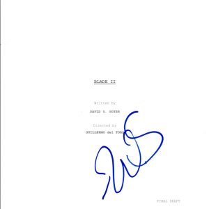 Wesley Snipes Signed Autographed BLADE II Movie Script COA VD