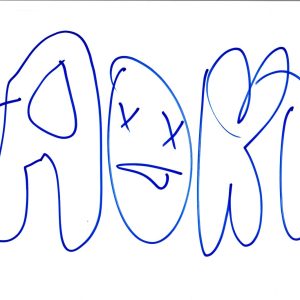 Steve Aoki Signed Autographed Hand Drawn Sketch EDM DJ COA VD