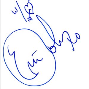 Eric Roberts Signed Autographed Hand Drawn Sketch COA VD